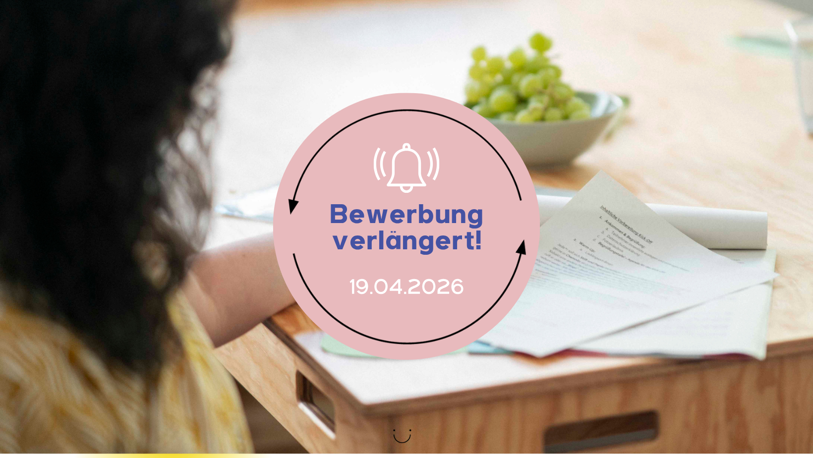 Bewerbungsfrist verlängert!